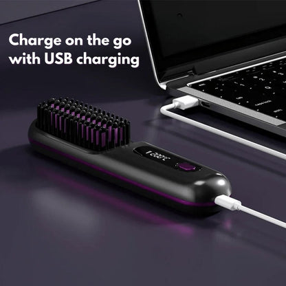 The SwiftBrush Pro  - Portable Straightener Brush