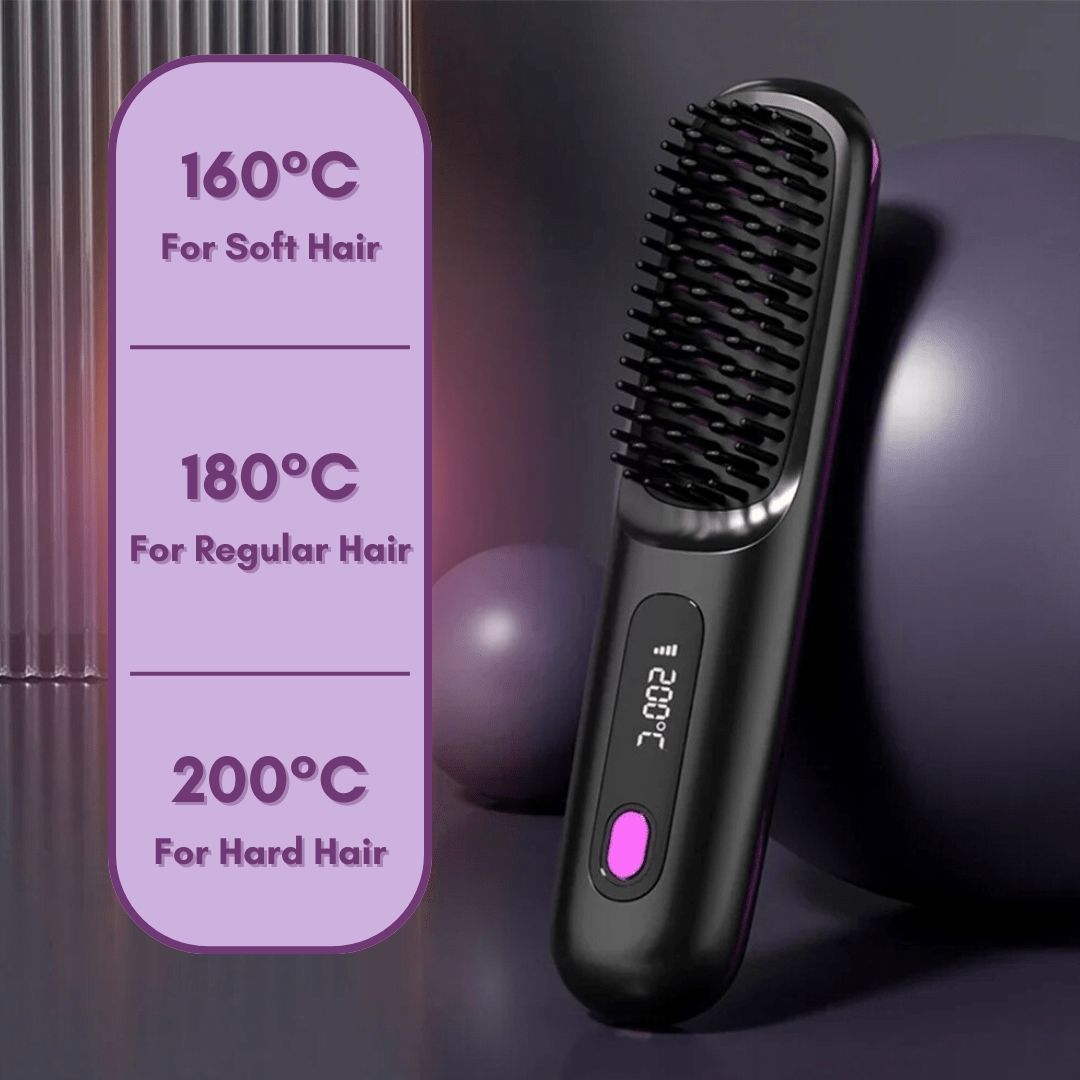 The SwiftBrush Pro  - Portable Straightener Brush